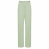 Bottoms LAPOINTE | Silky Twill Relaxed Pleated Pant Mint