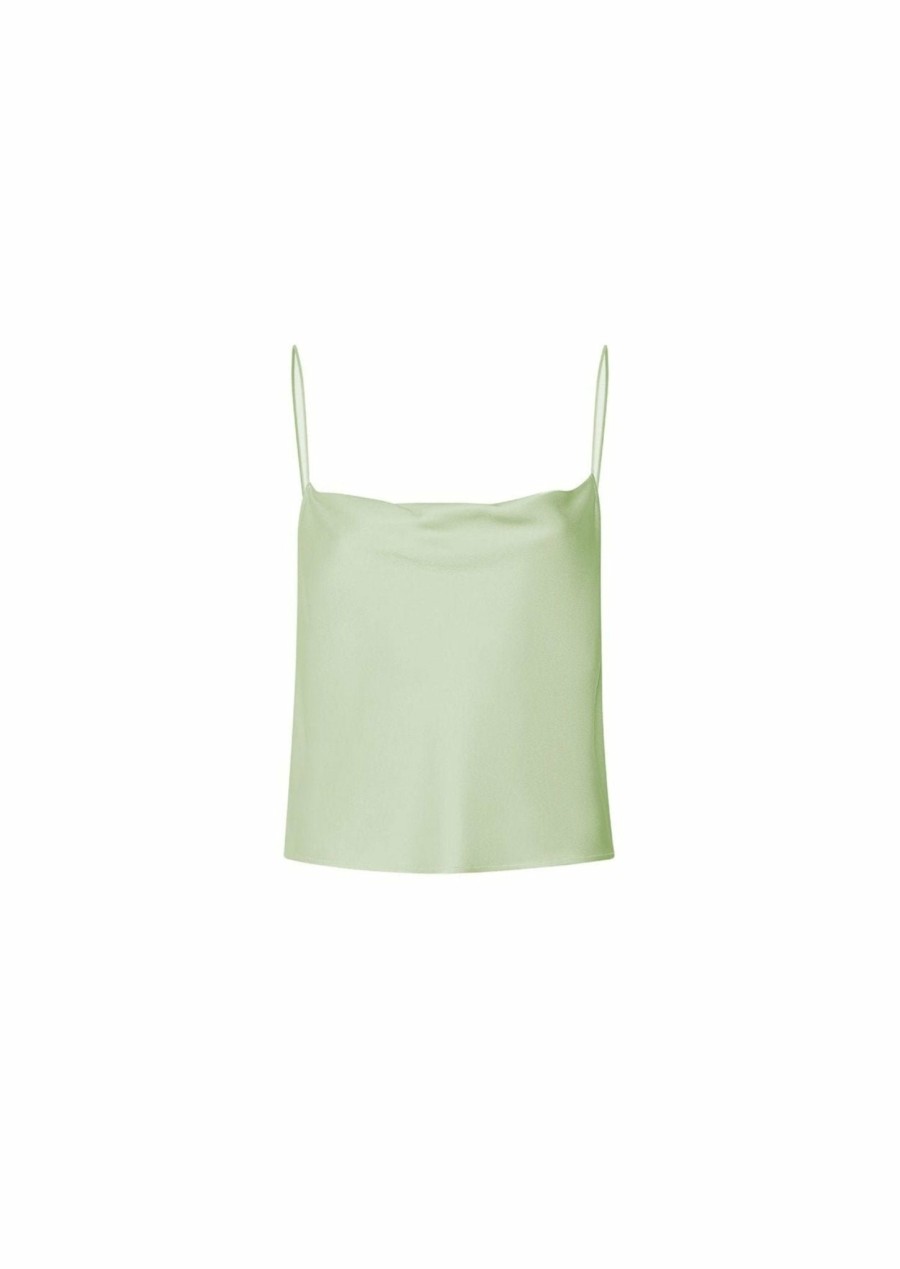 Tops LAPOINTE | Silky Twill Bias Cami Mint