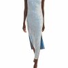 Dresses LAPOINTE | Sequin High Neck Sleeveless Dress Slate Blue