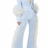 Jackets|Feathers LAPOINTE | Satin Blazer With Feathers Celeste