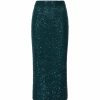 Knitwear|Bottoms LAPOINTE | Cashmere Sequin Midi Skirt Emerald