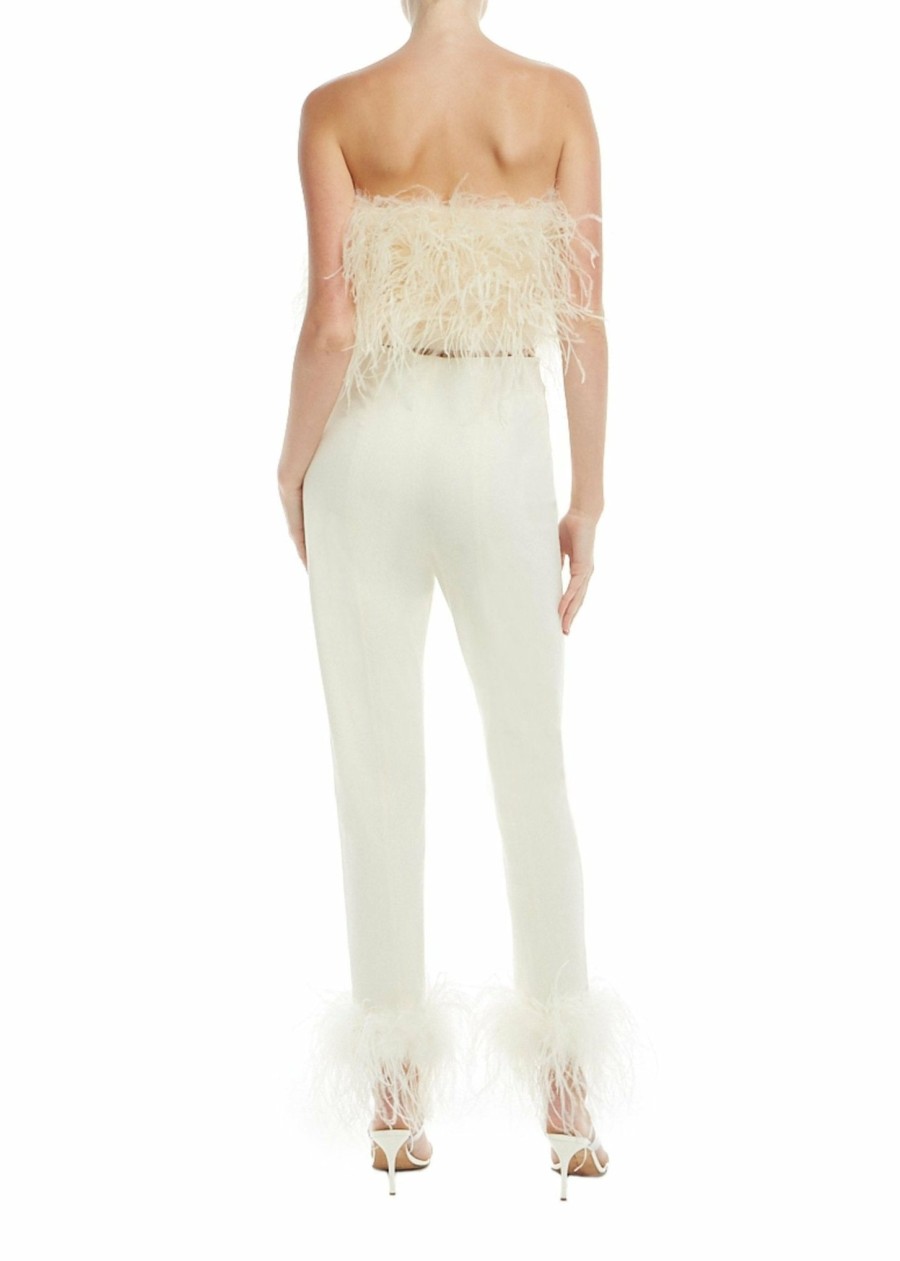 Bridal|Feathers|Tops LAPOINTE | Feather Tube Top Cream