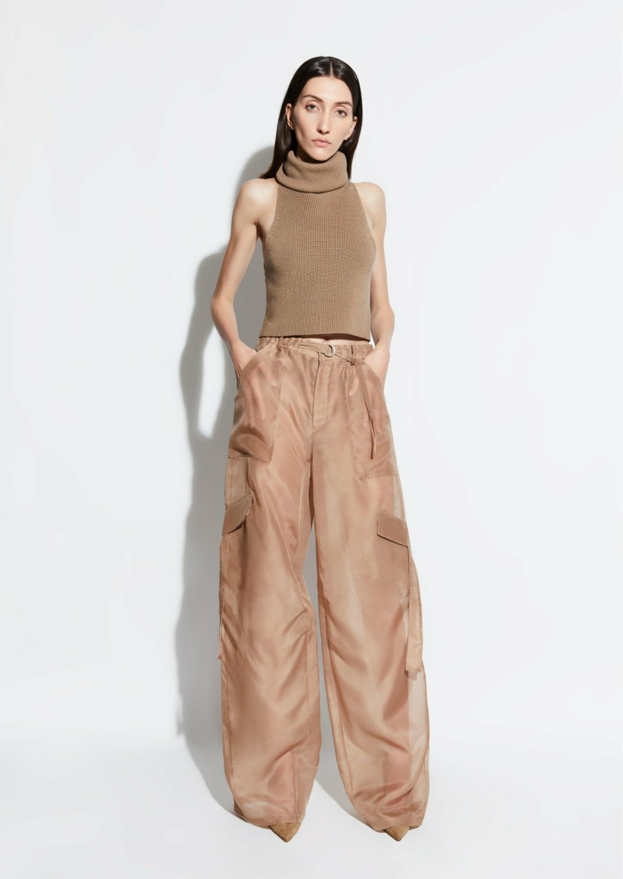 Bottoms LAPOINTE | Organza Utility Pant Taupe