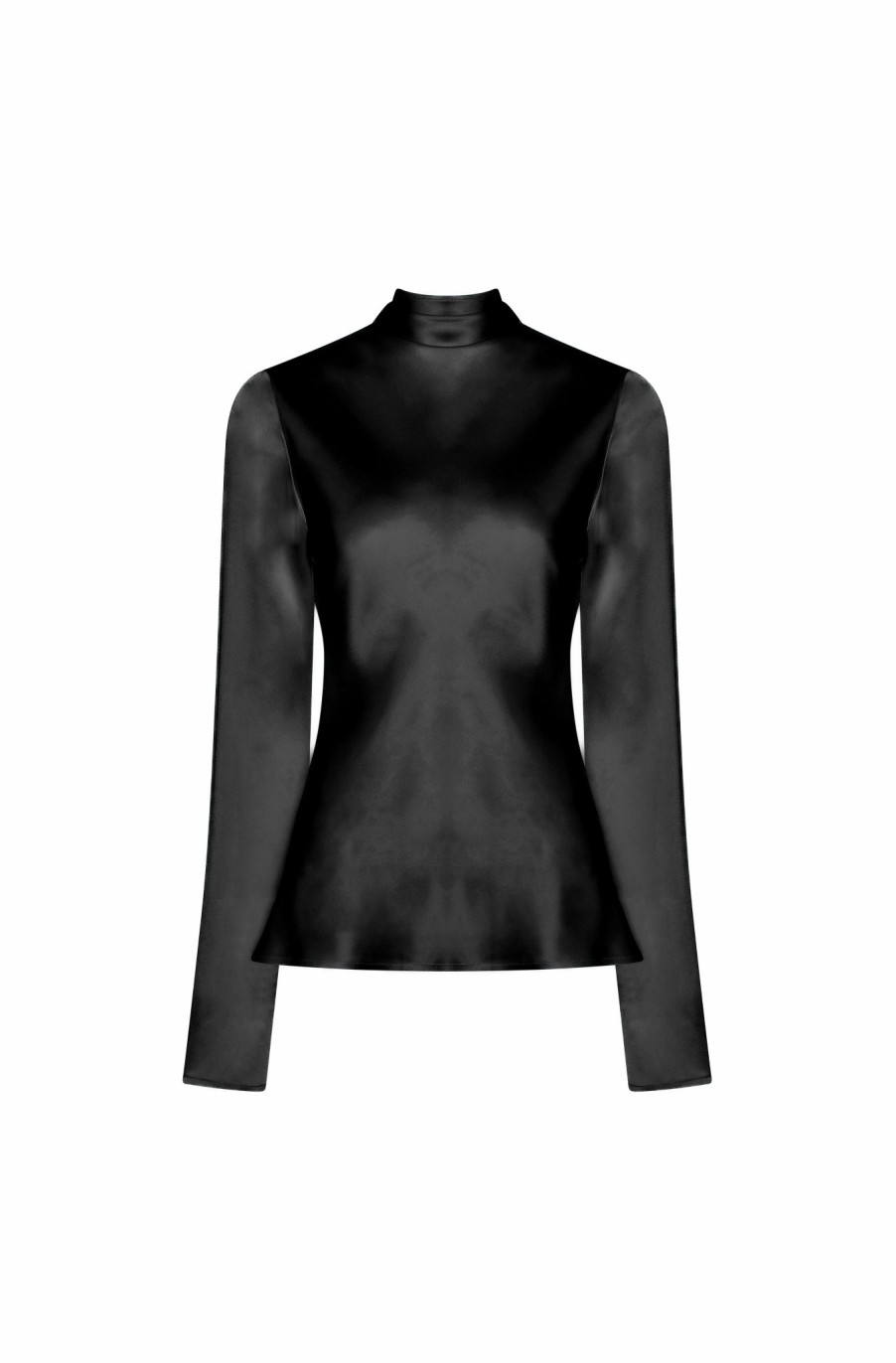 Tops LAPOINTE | Satin Longsleeve Top Black