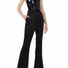 Bottoms LAPOINTE | Satin High Waisted Flared Pant Black