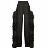 Feathers|Bottoms LAPOINTE | Organza Trouser With Feathers Black