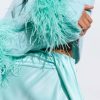 Accessories|Feathers LAPOINTE | Feather Cuffs Seafoam