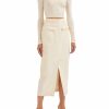 Bridal|Bottoms LAPOINTE | Matte Crepe Cargo Skirt Cream