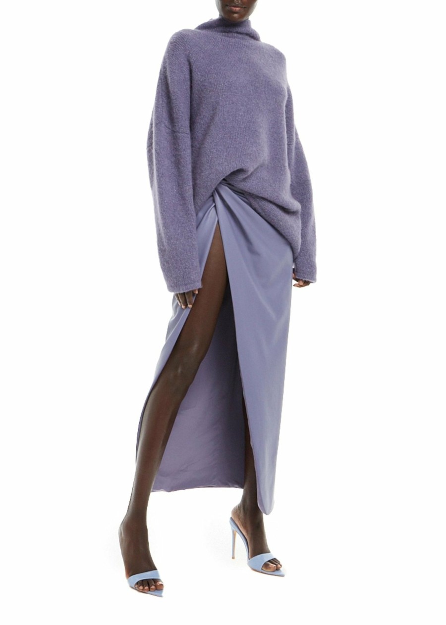 Bottoms LAPOINTE | Faux Leather Sarong Lavender