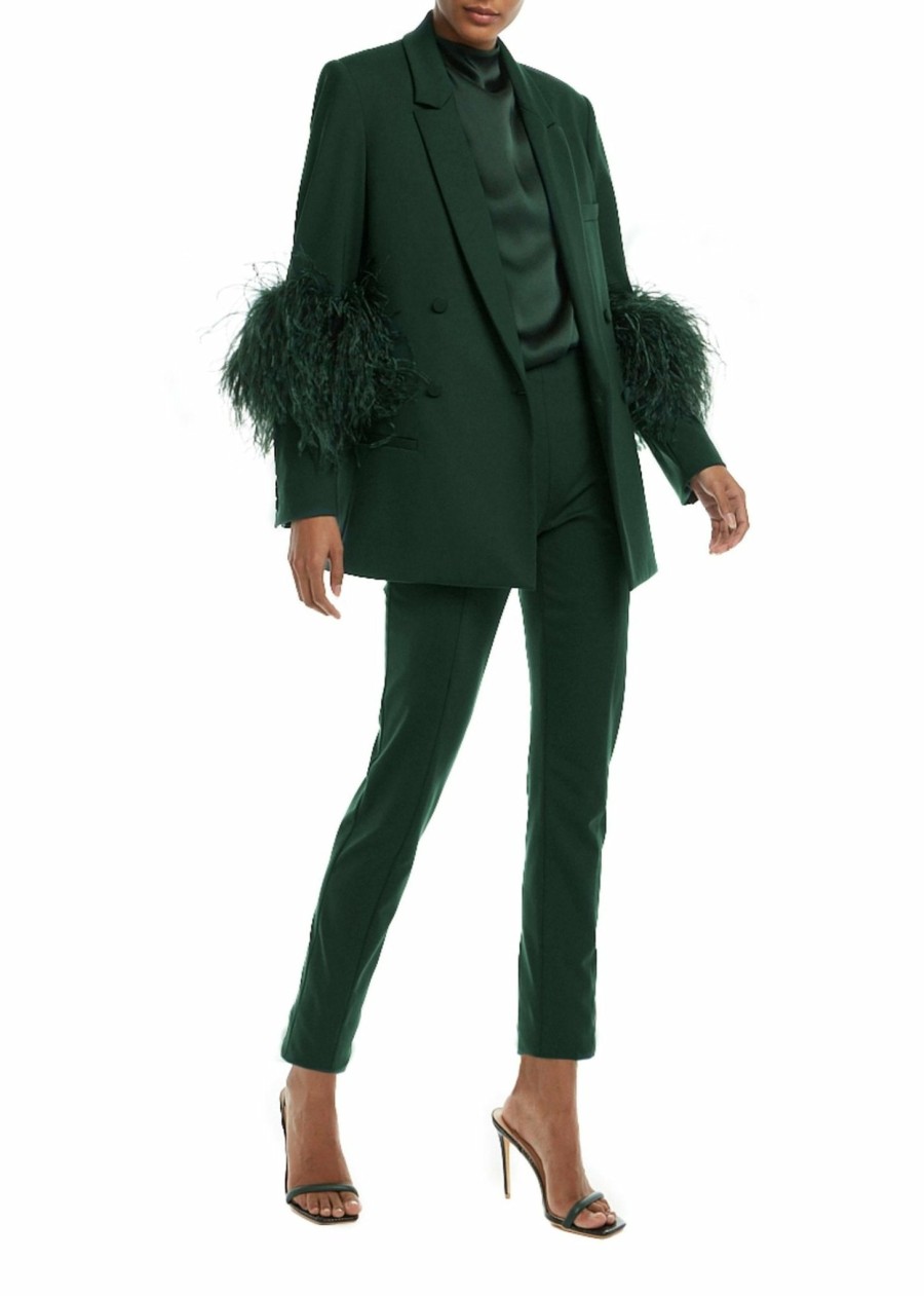 Jackets|Feathers LAPOINTE | Scuba Blazer With Feathers Forest