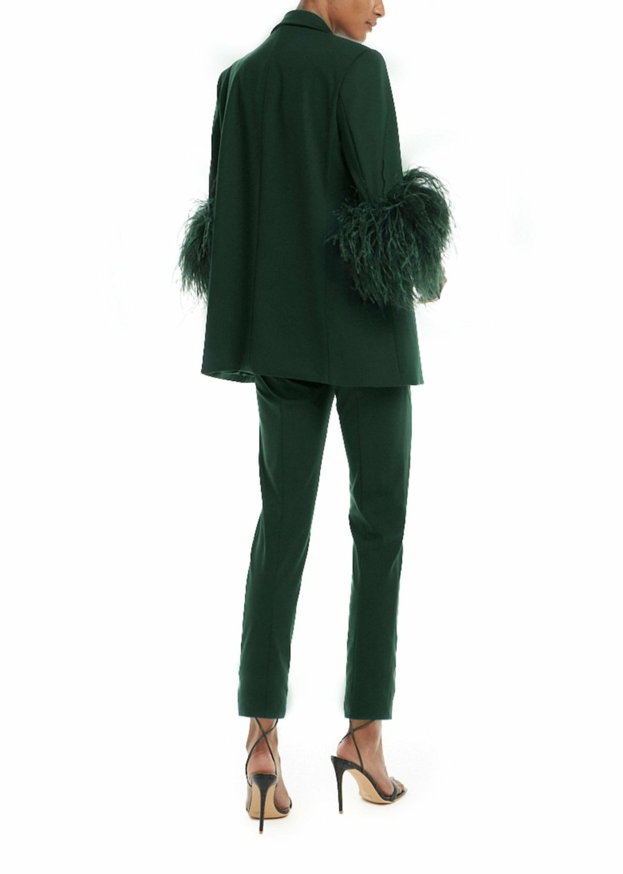 Jackets|Feathers LAPOINTE | Scuba Blazer With Feathers Forest