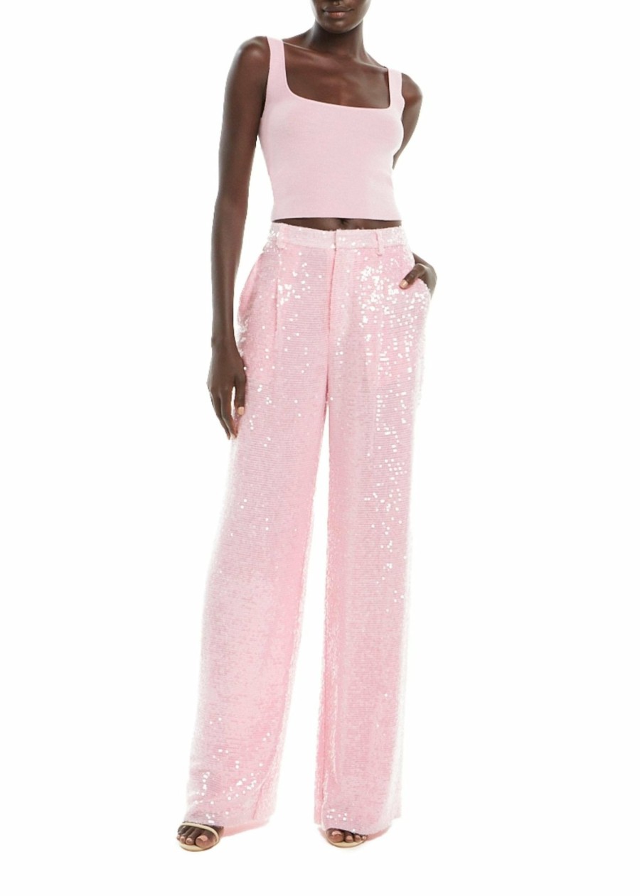 Bottoms LAPOINTE | Sequin Relaxed Pleated Pant Blossom